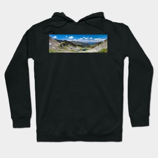 Panorama of lake Calcescu valley Hoodie